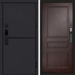 Входная дверь Termo-door ТРЕНД BLACK с электронным замком Класскика венге