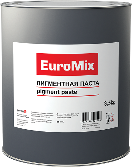 EuroMix Пигментная паста Р303, красная (банка 3,5л.)