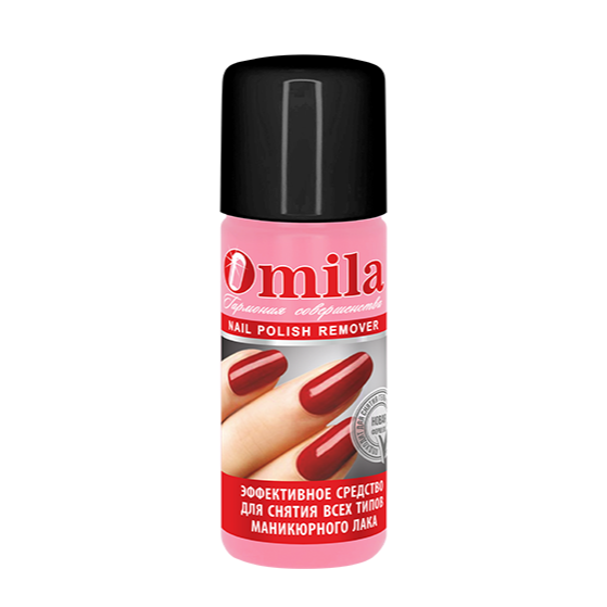 Эффективное средство для снятия всех типов маникюрного лака «Omila»
