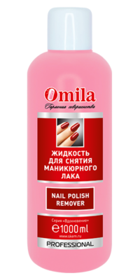 Жидкость для снятия маникюрного лака «Красная роза», Omila 1000 мл
