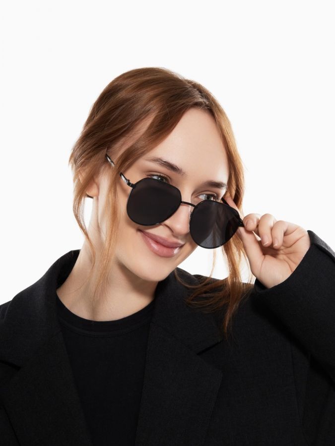 Очки солнцезащитные uv 400, дужка 13 см, ширина 12.5 см, линза 5.1 х 5.4 см