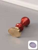 Печать для сургуча с пластиковой ручкой «Рамка овальная веточка», 6.3?3?2 см