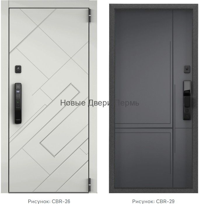 CYBER PRO PP ПВХ Ферро CBR-26 / ПВХ Оскуро CBR-29 входная дверь