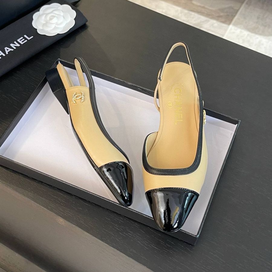 Босоножки балетки Chanel Premium