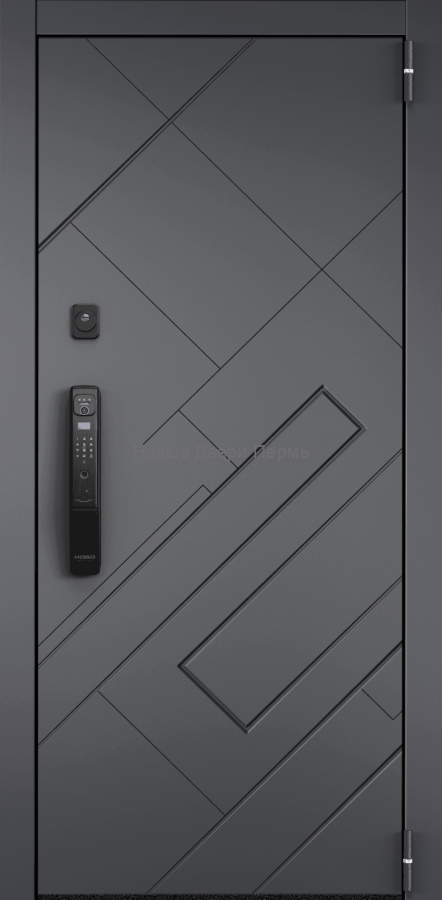 Входная дверь Cyber Pro PP ПВХ Оскуро CBR-26 ПВХ Бьянко CBR-26 черный