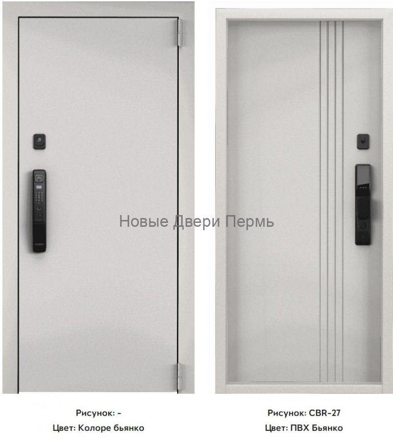 CYBER PRO MP Колоре бьянко / ПВХ Бьянко входная дверь