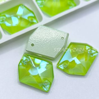DeLuxe Пришивные Стразы Fluo_Lime_SHINE Космик 16*21 мм