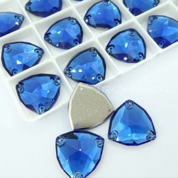 DeLuxe Пришивные Стразы Sapphire Триллиант 16 мм