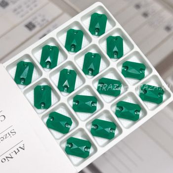 Глянцевые Пластиковые Пришивные Стразы Esmeralda Алмаз 10*14 мм