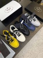 Кроссовки PRADA Collapse Re-Nylon and suede sneakers Premium