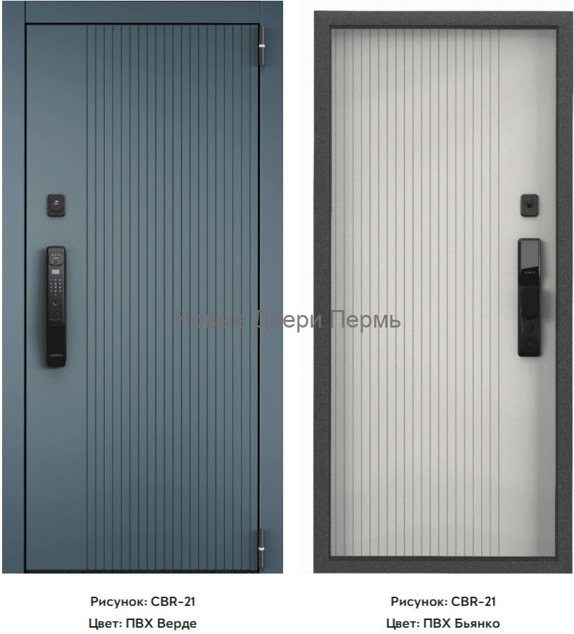 Входная дверь Cyber Pro PP ПВХ CBR-21/ ПВХ CBR-21 черный