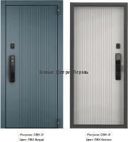 Входная дверь Cyber Pro PP ПВХ CBR-21/ ПВХ CBR-21 черный