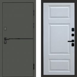 Входная дверь Termo-door Тренд Грин Лион Белый Софт