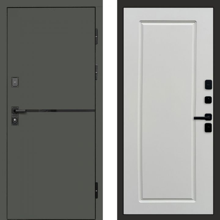 Входная дверь Termo-door Тренд Грин Гранд Слоновая Кость