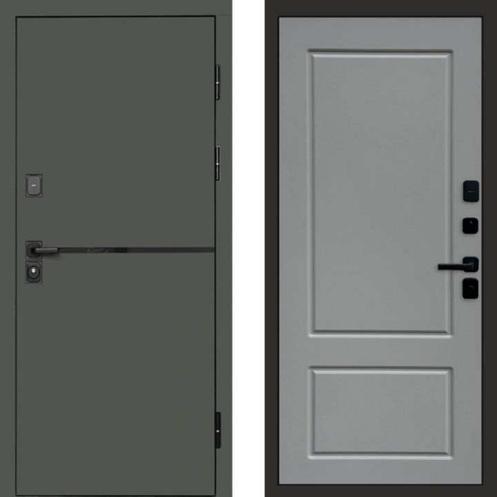 Входная дверь Termo-door Тренд Грин Марсель Грей Софт