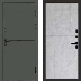 Входная дверь Termo-door Тренд Грин Горизонт бетон светлый