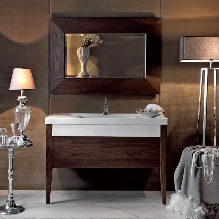 Изображение Тумба с раковиной Kerasan Bentley 917347 120Х50 с ящиками