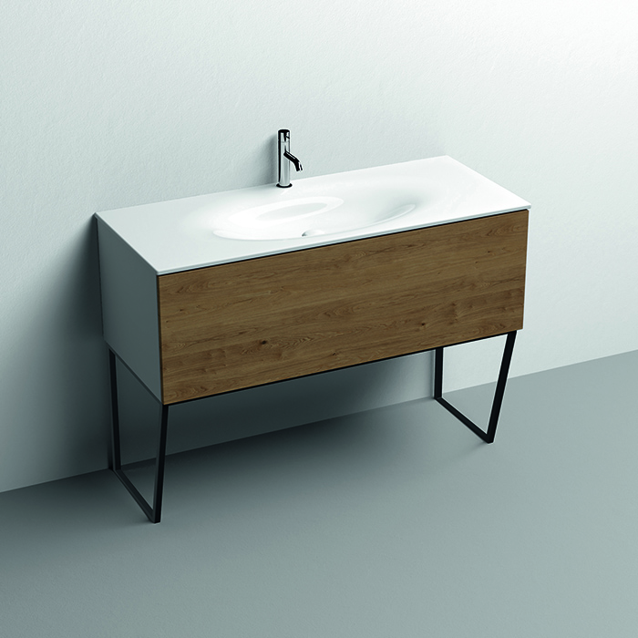 Изображение Тумба под раковину Kerasan Shape 9334K3 122Х52 с ящиком