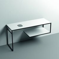 Консоль Kerasan Louise 9332k5 140Х74 с полкой схема 3