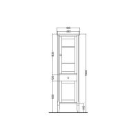 Шкаф пенал Kerasan Retro  731530-dx 160Х34 схема 4