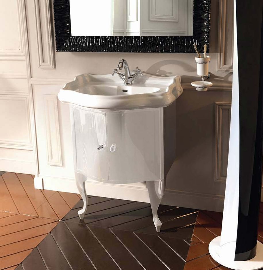 Тумба с раковиной Kerasan Retro  7361K1 69Х52 с дверками ФОТО