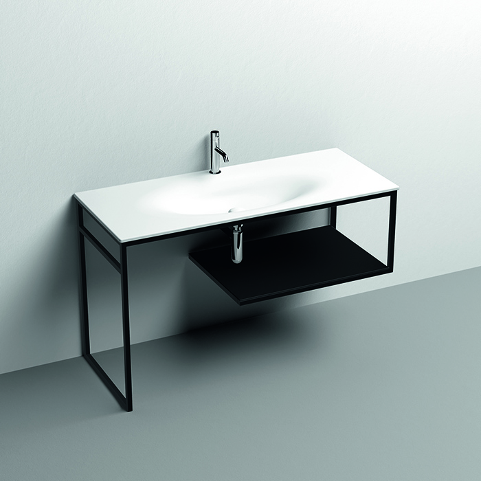 Изображение Консоль Kerasan Shape 9333K3 122Х52 с полкой