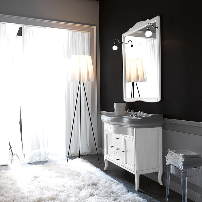 Изображение Тумба под раковину Kerasan Retro  734730 100Х46 с ящиками и дверками