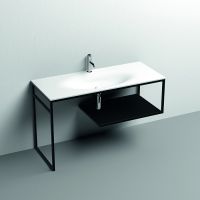 Консоль Kerasan Shape 9324k3 122Х50 с полкой схема 1