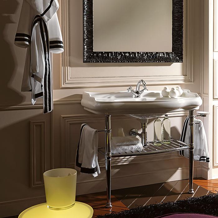 Консоль с раковиной Kerasan Retro  730090 100Х54 Хром