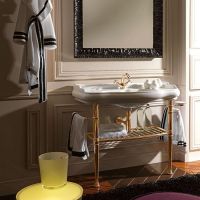 Консоль с раковиной Kerasan Retro  730090 100Х54 Хром схема 3