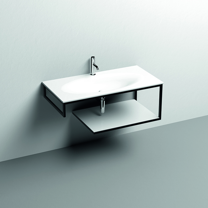 Консоль Kerasan Shape 9324K1 102Х50 с полкой ФОТО