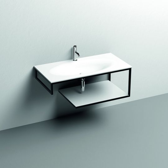 Консоль Kerasan Shape 9324K1 102Х50 с полкой схема 3