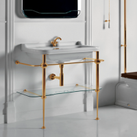 Консоль Kerasan Waldorf 9196K1cr 100Х55 хром схема 3