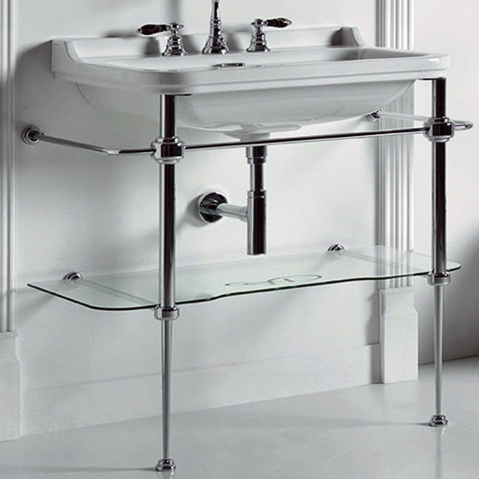 Изображение Консоль Kerasan Waldorf 9197K1cr 80Х55 хром