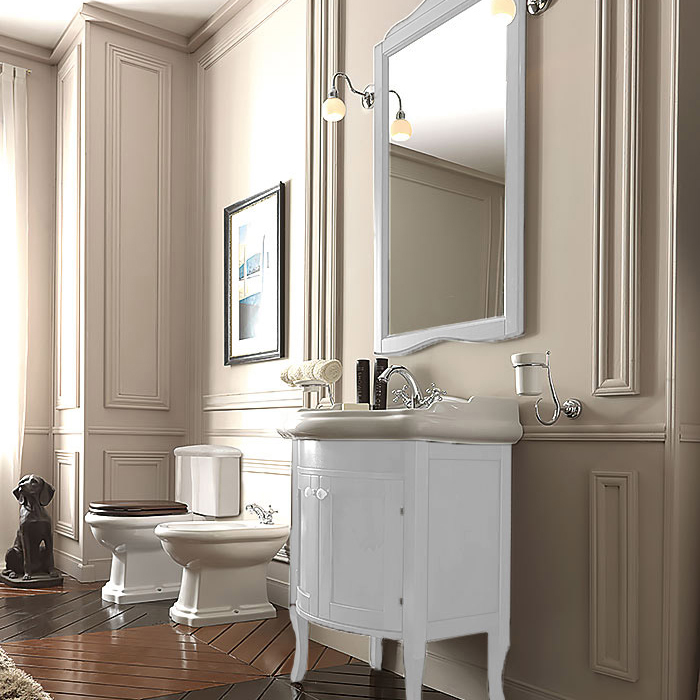 Изображение Тумба под раковину Kerasan Retro  734930 73Х54 с дверками