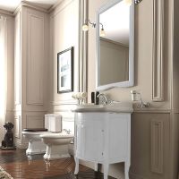 Тумба под раковину Kerasan Retro  734930 73Х54 с дверками схема 1