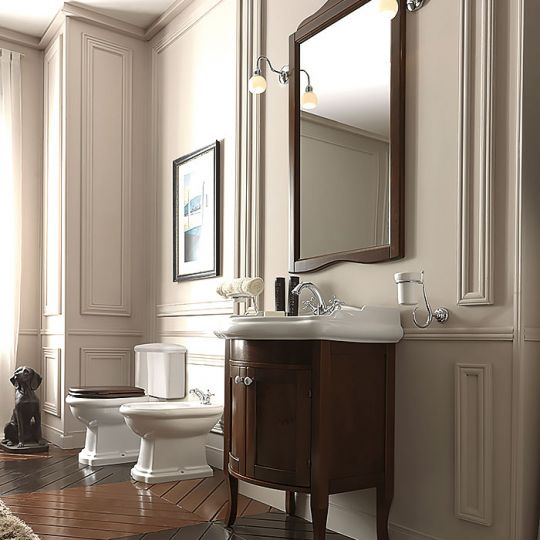 Тумба под раковину Kerasan Retro  734930 73Х54 с дверками схема 3