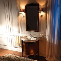 Тумба под раковину Kerasan Retro  735130 69Х52 с дверками схема 3