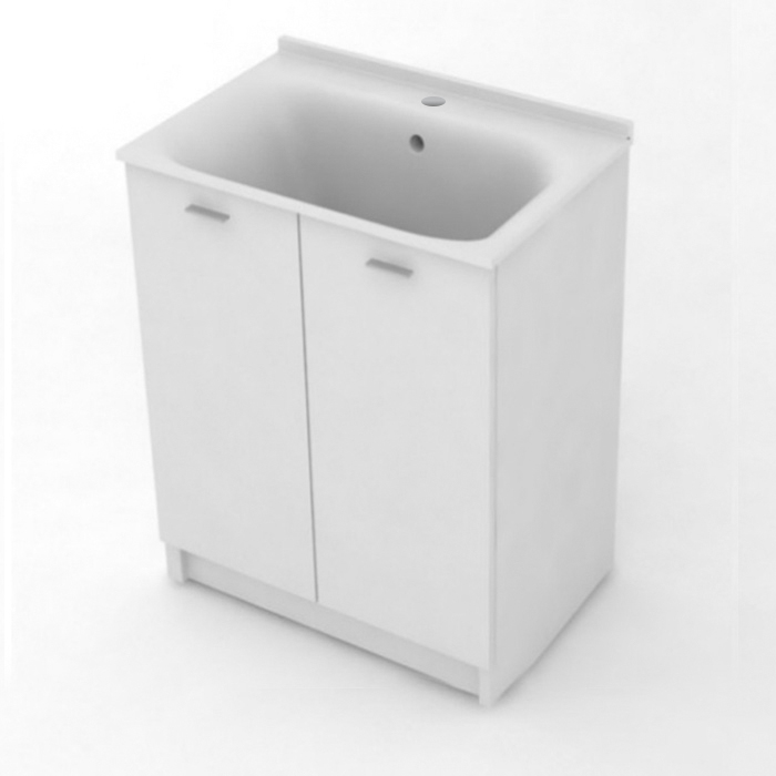 Тумба с раковиной Kerasan Aquadom 9164k3*1 75Х50 с дверками