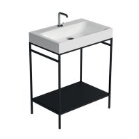 Консоль Kerasan Cento 924131 Nero matt 60Х45 с полкой схема 3