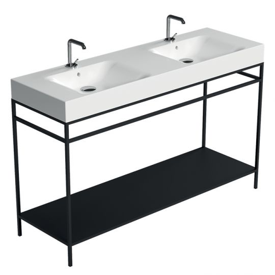 Консоль Kerasan Cento 924131 Nero matt 60Х45 с полкой схема 7