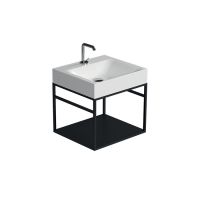 Консоль с раковиной Kerasan Cento 924731 50Х45 с полкой схема 1