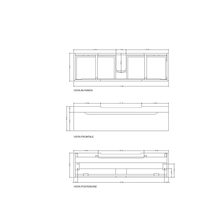 Столешница Kerasan Inka project 341533 Arte 1 120Х35,5 ФОТО
