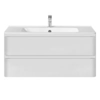 Тумба под раковину Vincea Vico VP800 VMC-2V100GW 100Х46 с ящиком схема 3