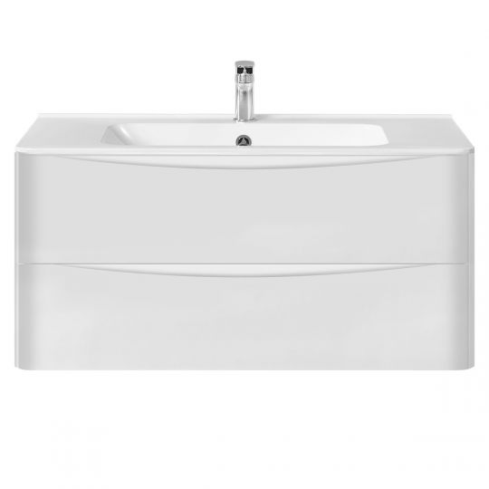 Тумба под раковину Vincea Paola VP100 VMC-2P100GW 100Х46 с ящиком схема 3