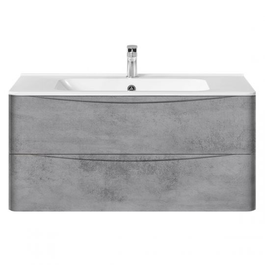 Тумба под раковину Vincea Paola VP100 VMC-2P100GW 100Х46 с ящиком схема 12