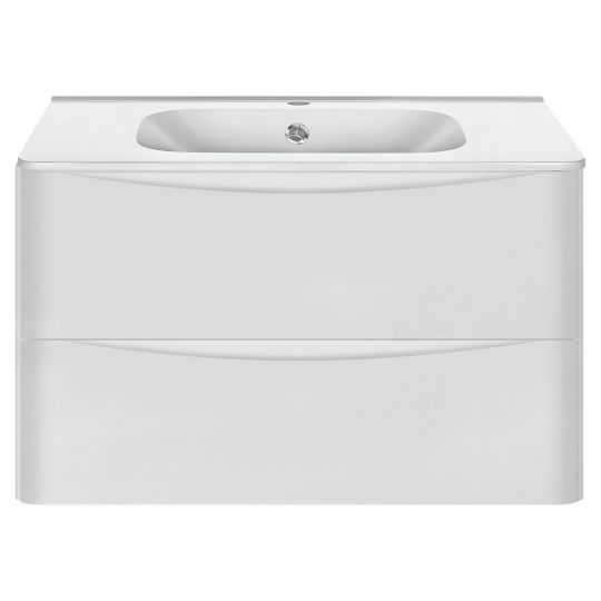 Тумба под раковину Vincea Paola VP800 VMC-2P800GW 80Х46 с ящиком схема 2