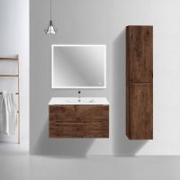 Тумба под раковину Vincea Mia Slim MC900S1 VMC-2MC900S1GW 90Х39 с ящиками схема 4