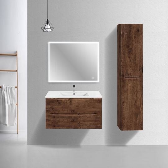 Тумба под раковину Vincea Mia Slim MC900S1 VMC-2MC900S1GW 90Х39 с ящиками схема 4