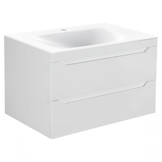 Тумба под раковину Vincea Fine F800 VMC-2F800GW 80Х46 с ящиком схема 4